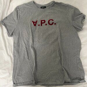 A.P.C. Logo Tee  *Fits like XL*